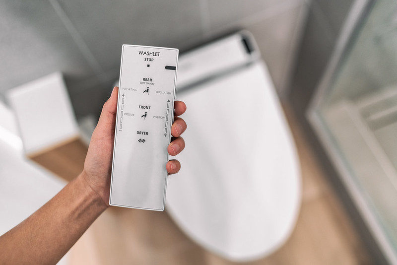 Japanese automated toilet
