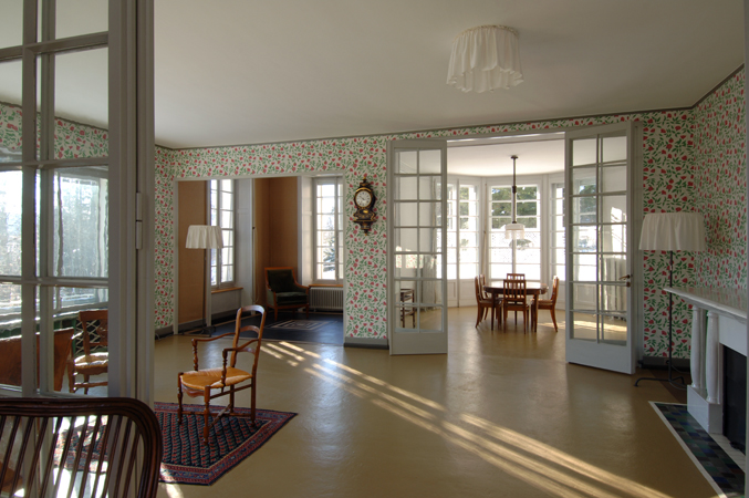 Open Interior of the "Maison Blanche" (1912), photographed by Eveline Perroud