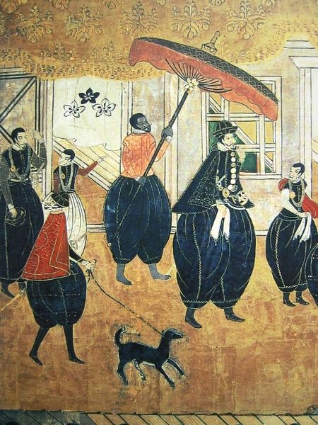 17th century Portuguese traders in Japan.