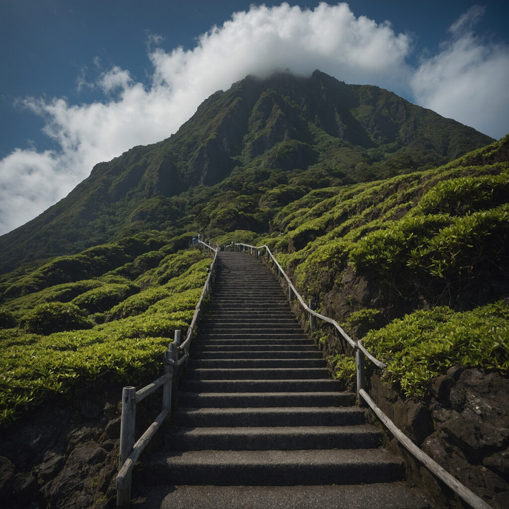 Aogashima Island, located in the Tokyo Prefecture, is a small volcanic island in the Philippine Sea, about 358 kilometers south of Tokyo. It's renowned for its dramatic natural beauty.